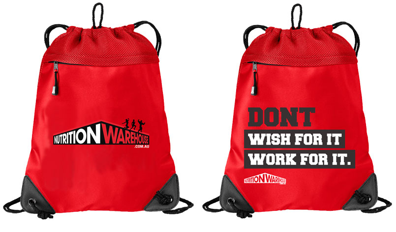 Nutrition Warehouse Drawstring Bags