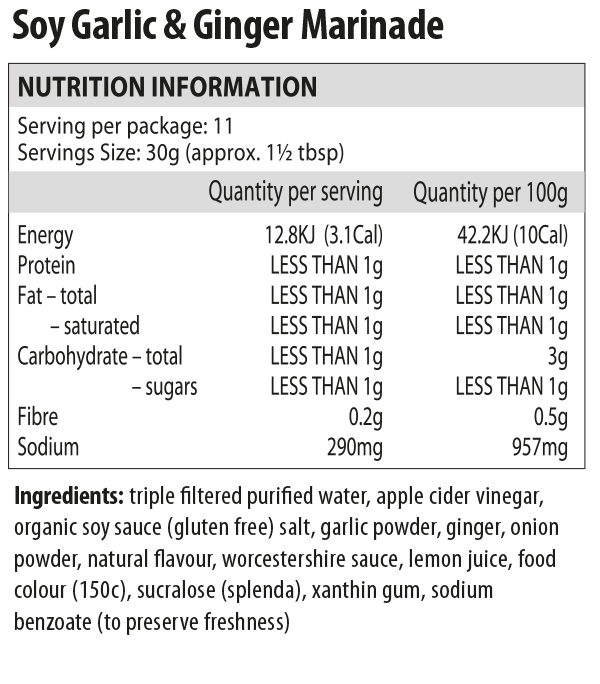 Walden Farms Walden Farms Soy, Garlic and Ginger Marinade